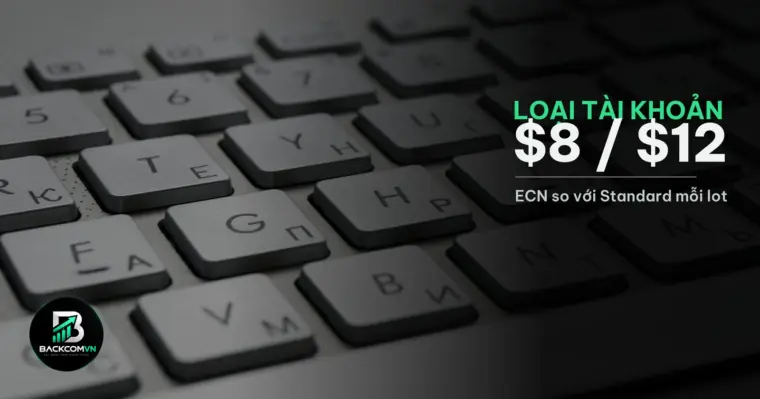 Cận cảnh bàn phím máy tính minh hoạ lựa chọn loại tài khoản giao dịch