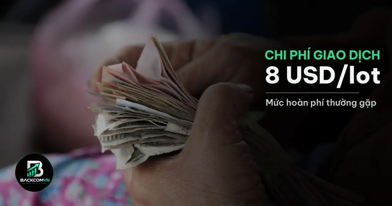Dòng tiền hoàn phí quay lại tài khoản giao dịch