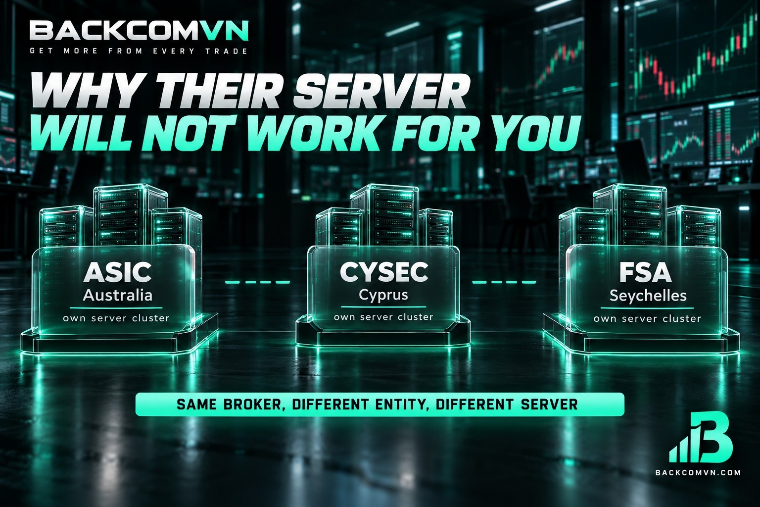 Why another client's IC Markets server will not work for your account