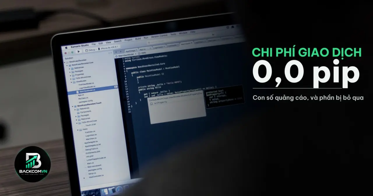 Máy tính xách tay hiển thị mã lập trình