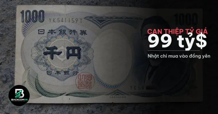 Tờ 1000 yên Nhật minh hoạ đợt can thiệp tỷ giá của Tokyo