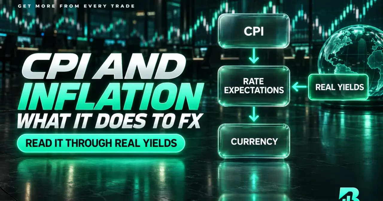 Chuỗi truyền dẫn từ CPI qua kỳ vọng lãi suất và lợi suất thực tới tỷ giá