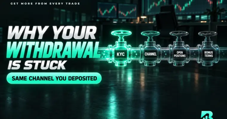 Bốn chốt chặn khi lệnh rút tiền bị treo: KYC, kênh rút, vị thế đang mở và điều kiện thưởng