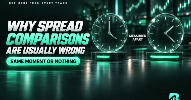 So sánh spread đo ở hai thời điểm khác nhau thì không kết luận được gì