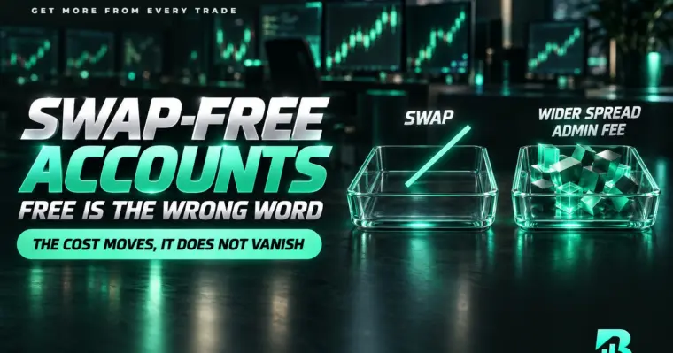 Tài khoản swap-free bỏ phí qua đêm nhưng chi phí chuyển sang spread rộng hơn hoặc phí quản lý