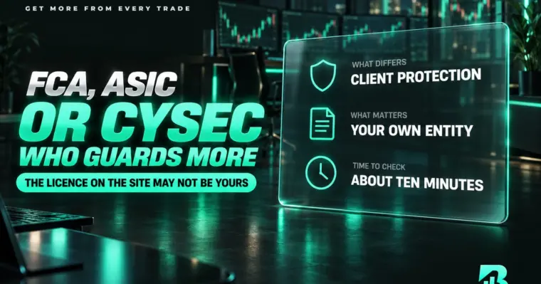 So sánh FCA, ASIC và CySEC theo cơ chế bảo vệ khách lẻ và pháp nhân áp dụng cho bạn