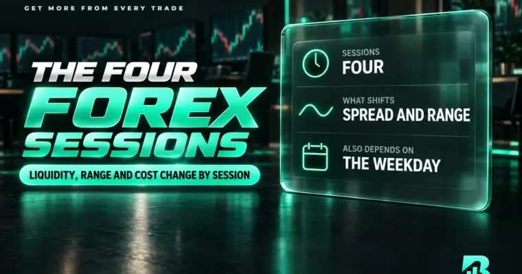 Bốn phiên giao dịch forex và thanh khoản, biên độ, chi phí thay đổi theo từng phiên