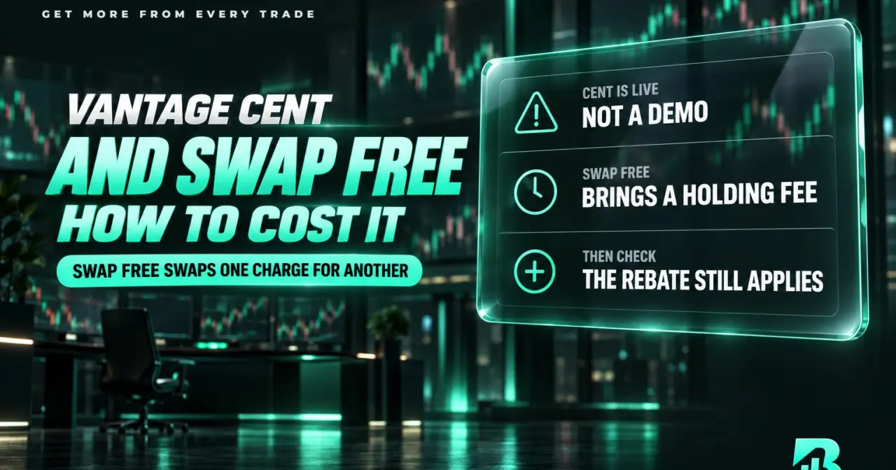 Tài khoản Cent Vantage là tiền thật, Swap-Free đổi phí qua đêm lấy phí quản lý