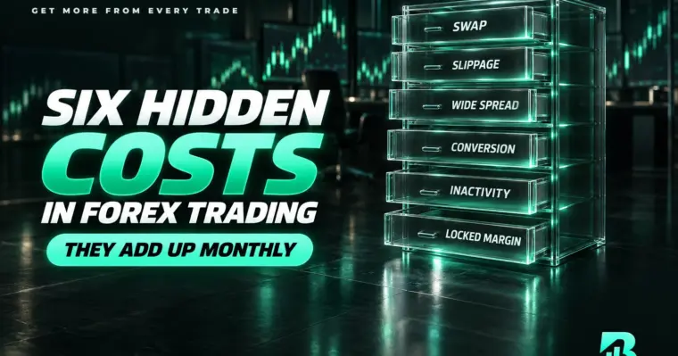 Sáu chi phí ẩn trong giao dịch forex: swap, trượt giá, spread giãn, quy đổi tiền, phí không hoạt động và ký quỹ bị khóa