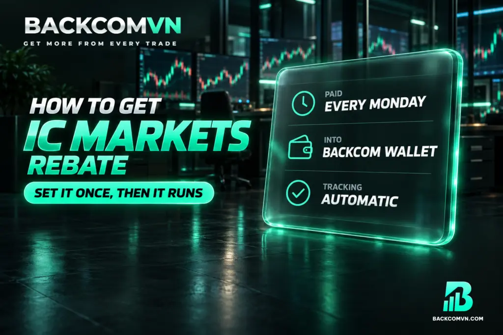 Cách nhận hoàn phí IC Markets: đăng ký, chu kỳ trả và cách tự kiểm