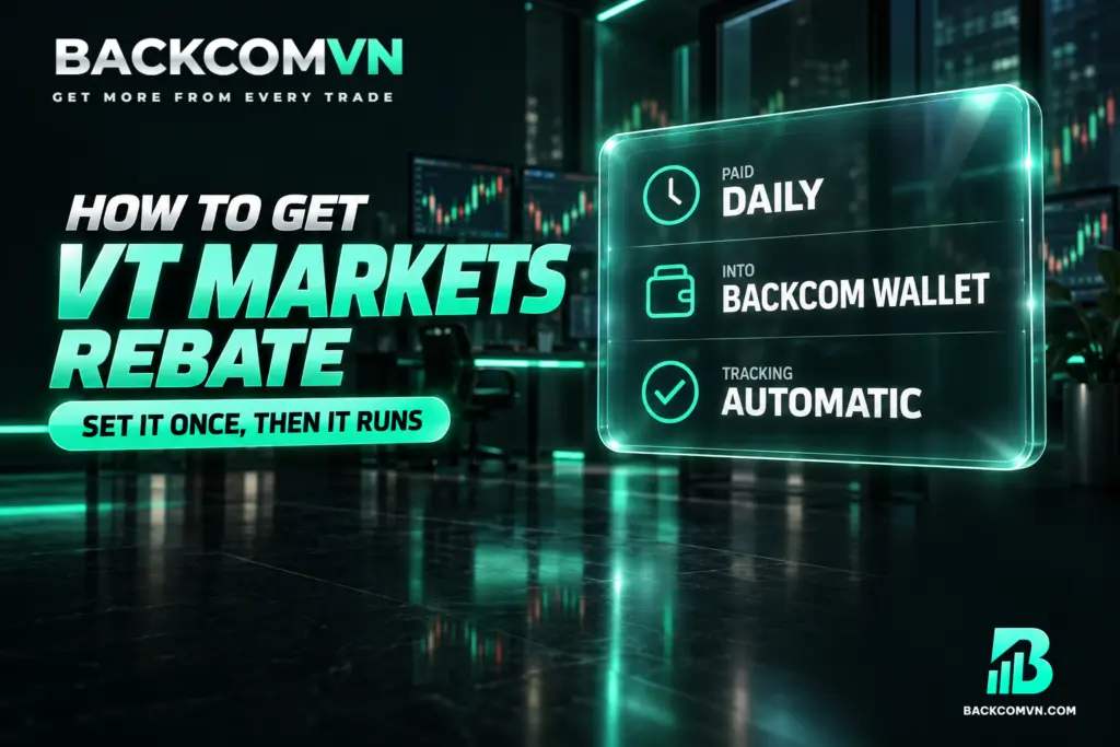 Cách nhận hoàn phí VT Markets: đăng ký, chu kỳ trả và cách tự kiểm