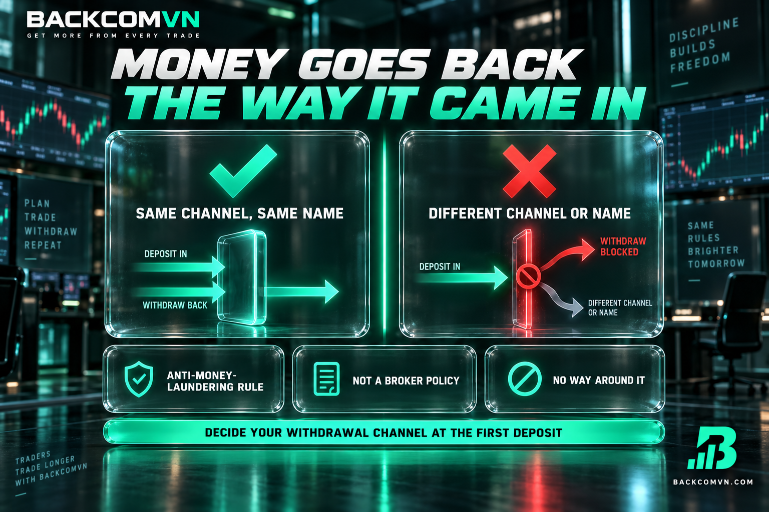 The source-of-funds rule: same channel in, same name out