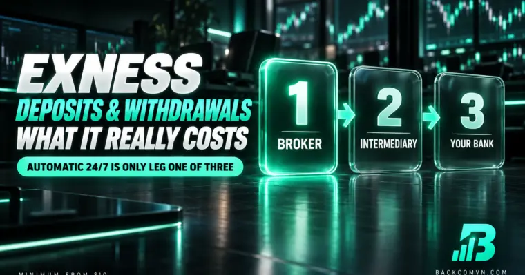 Exness deposits and withdrawals: channels, timing and the real cost