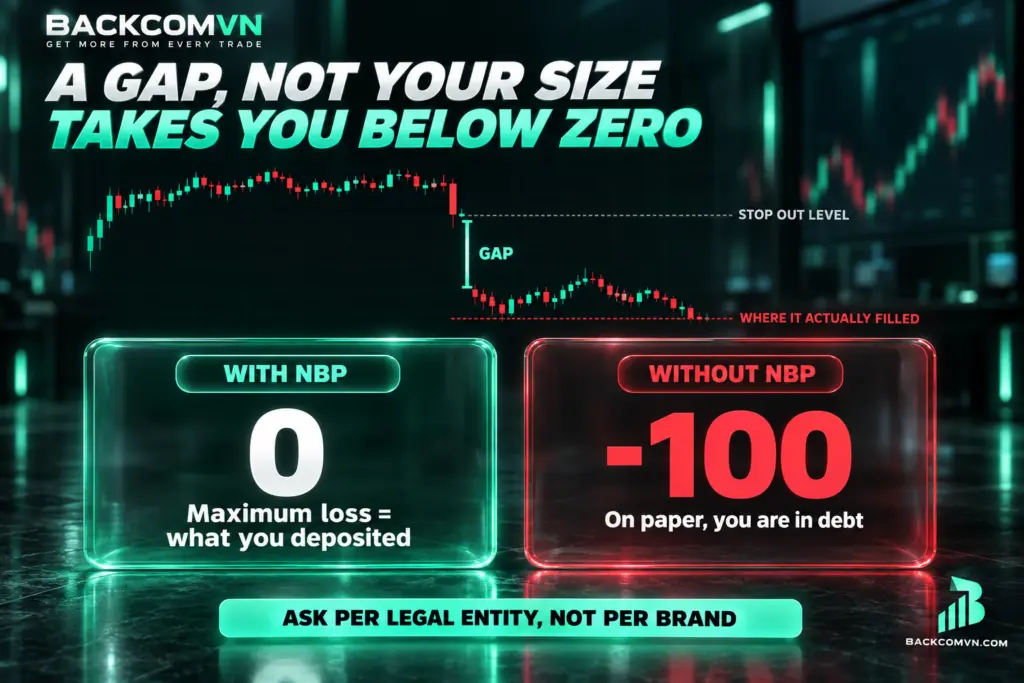 Negative balance protection decides whether you can lose more than you deposited