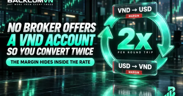 Tiền tệ tài khoản forex và khoản phí chuyển đổi VND không ai ghi vào bảng phí